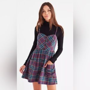 Urban outfitters flannel button up dress